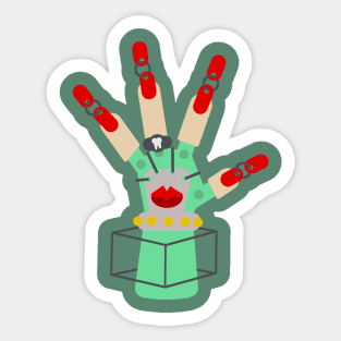 Hand of Many Items Sticker